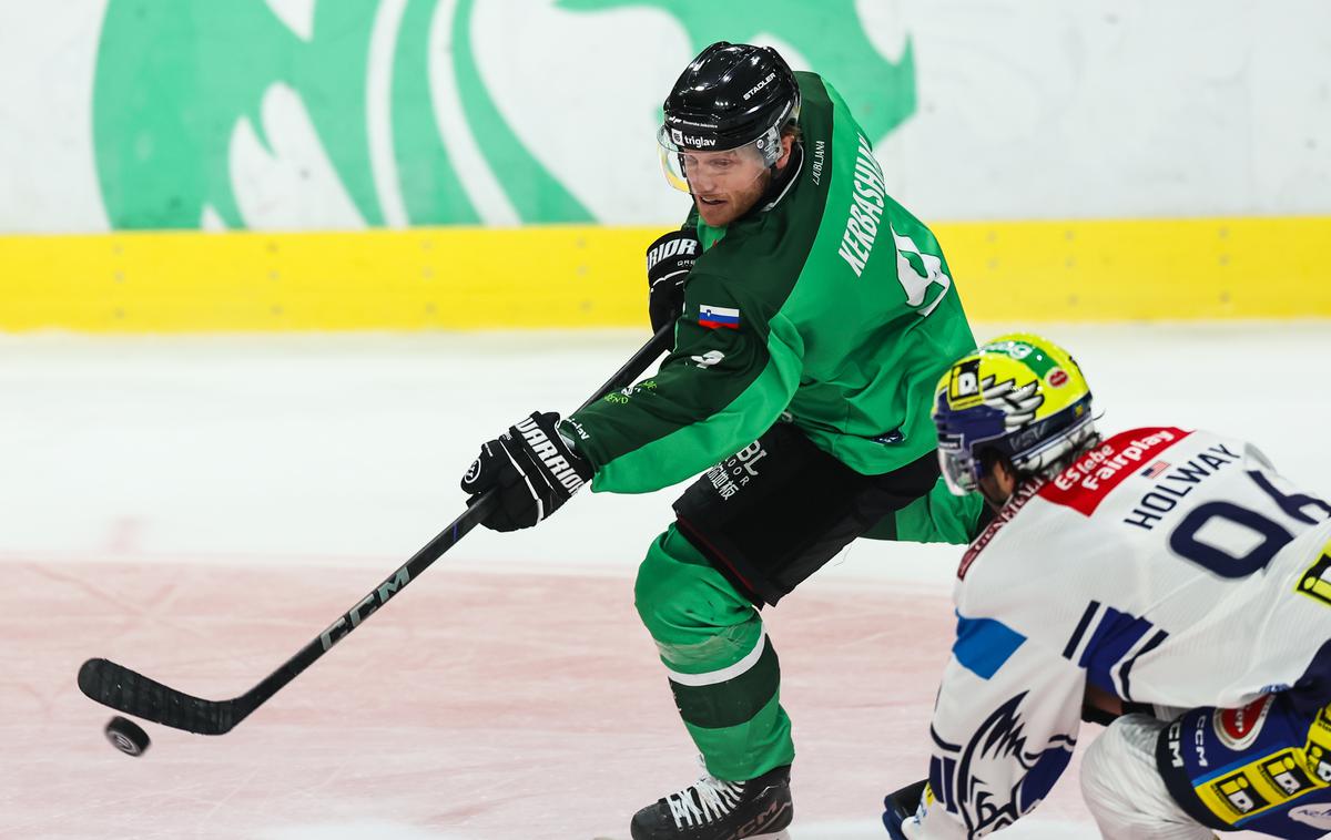 Kale Kerbashian, HK Olimpija Ljubljana | Kale Kerbashian se je vrnil v postavo Olimpije. | Foto Aleš Fevžer