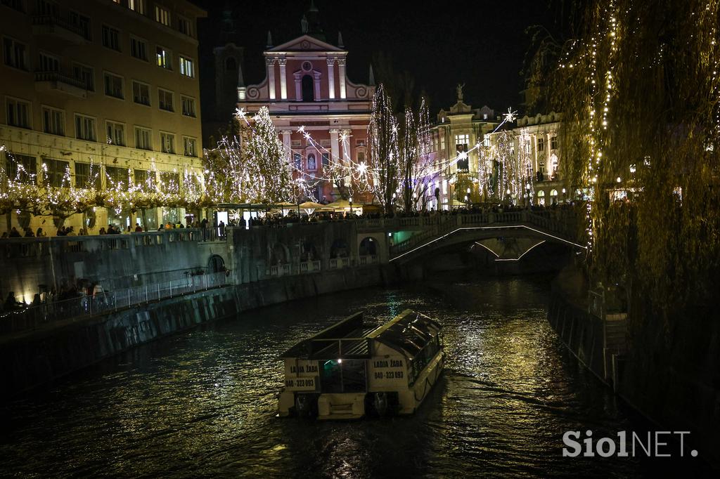 Prižig lučk v Ljubljani