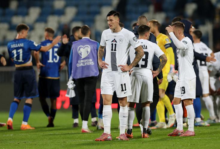 V Prištini je v drugem polčasu zapravil imenitno priložnost za zmago Slovenije. Zvečer ga čaka obračun z v teh kvalifikacijah nedotakljivo švicarsko obrambo. | Foto: Reuters