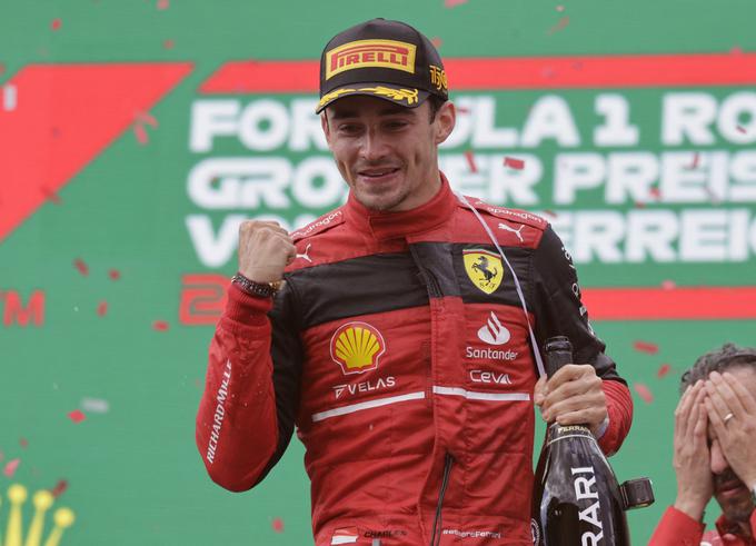 Tretja zmaga sezone in peta v formuli 1 za Leclerca. | Foto: Reuters