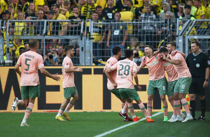 Werder Bremen je šokiral Borussio Dortmund. | Foto: Reuters