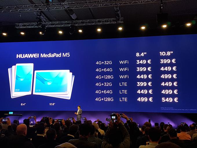Vse konfiguracije nove Huaweijeve tablice MediaPad M5 | Foto: Srdjan Cvjetović