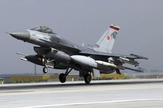V nesreči turškega letala F-16 umrl pilot