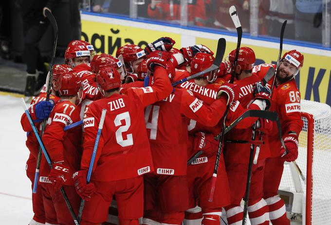 Ruska hokejska reprezentanca je na tekmi za tretje mesto po kazenskih strelih strla odpor Čehov. | Foto: Reuters