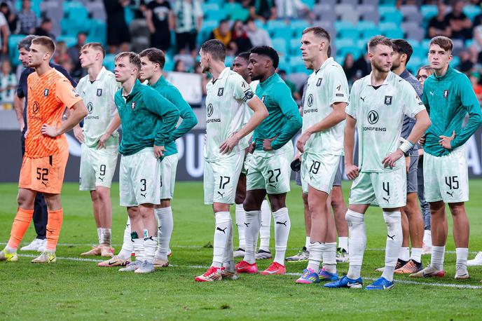 Olimpija Noah | Nogometaši Olimpije so v četrtek proti Noahu doživeli najvišji evropski poraz v tej sezoni. | Foto Aleš Fevžer