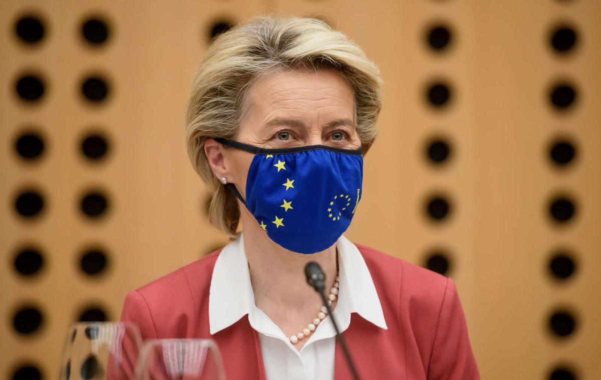 Ursula von der Leyen | Predsednica Evropske komisije Ursula von der Leyen je danes na Brdu pri Kranju izrazila pričakovanje, da bo Slovenija kar najhitreje imenovala evropska delegirana tožilca.  | Foto Nebojša Tejić/STA
