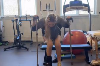 Neumorna Lindsey Vonn že dela prve korake