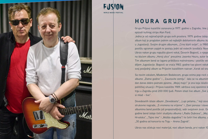 Houra Grupa | Novo ime skupine so razkrili v sklopu napovedi za splitski festival Fusion, kjer naj bi najprej nastopili kot Prljavo kazalište. | Foto Posnetek zaslona/Fusion festival