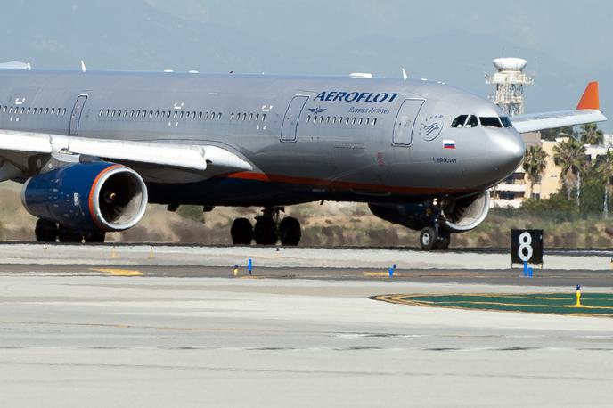 Letalo, letališče, Venezuela, Aeroflot | Potniško letalo ruske letalske družbe Aeroflot. | Foto Reuters