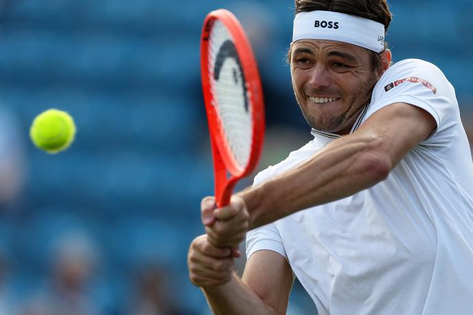 Taylor Fritz | Taylor Fritz je v Eastbourneu izločil brazilskega upa Joaa Fonseco, nato pa še rojaka Marcosa Girona. | Foto Reuters