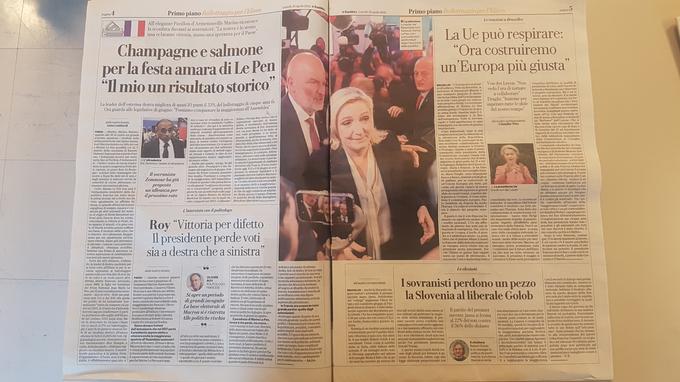 La Repubblica še piše, da je bila Golobova predvolilna strategija predvsem v luči "antijanšizma", napoveduje pa tudi zelo verjeten koalicijski dogovor s Socialnimi demokrati, medtem ko o dogovarjanjih z Levico poroča, da bodo težavnejši. | Foto: Andrej Černic