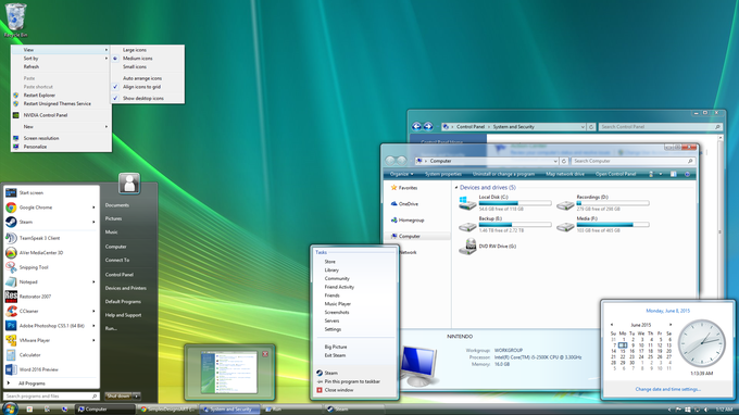 Namizje v Windows Vista | Foto: 