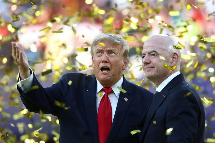 Donald Trump Gianni Infantino | Donald Trump je stopil v bran Gianniju Infantinu. | Foto Reuters