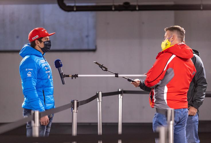 Sőlden 2020 - covid ukrepi Nova realnost tudi za novinarje: pogovor z Žanom Kranjcem | Foto: Sportida