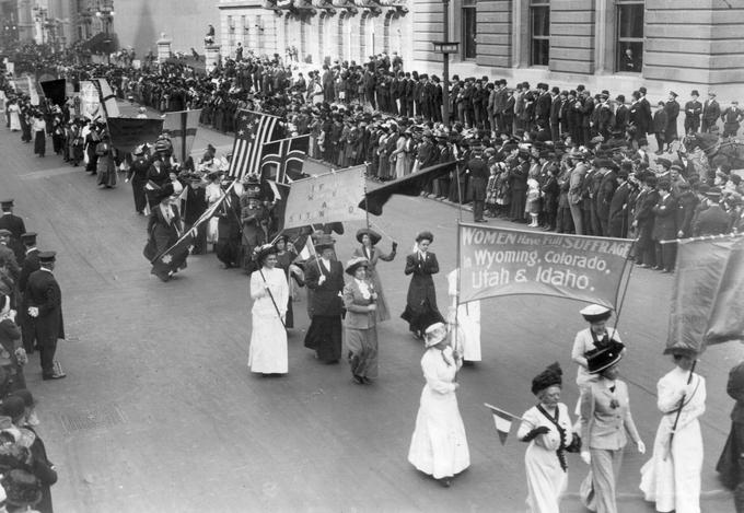 Uvedba splošne volilne pravice za ženske (angl. full suffrage) je bila glavna zahteva gibanja sufražetk. | Foto: Getty Images