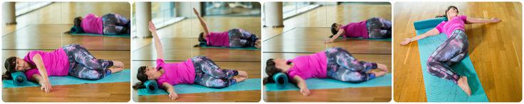 pilates Mavrica leže na boku | Foto: Vid Ponikvar