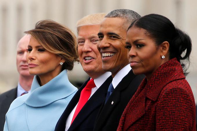 Melania za razliko od soproga in zakoncev Obama še nikoli ni bila na vrhu lestvice, je pa premagala Oprah Winfrey. | Foto: Reuters