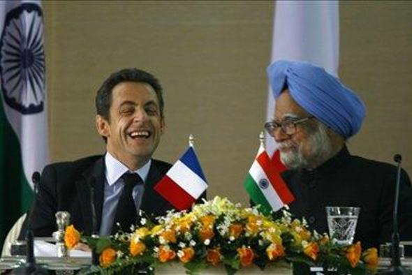 Sarkozy na obisku v Indiji