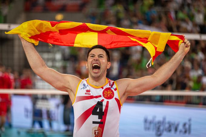 Veselje Makedoncev ob drugi zmagi v zgodovini na EP. | Foto: CEV