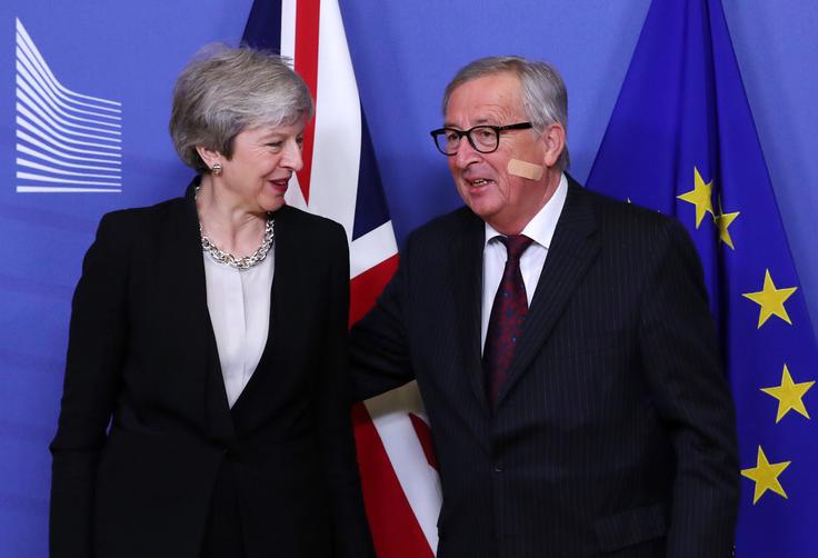 Theresa May in Jean-Claude Juncker | Foto: Reuters