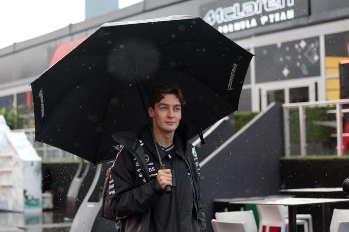 Vegas George Russell | Dirkače je v Las Vegasu pričakovalo neobičajno mrzlo in deževno vreme. | Foto Reuters