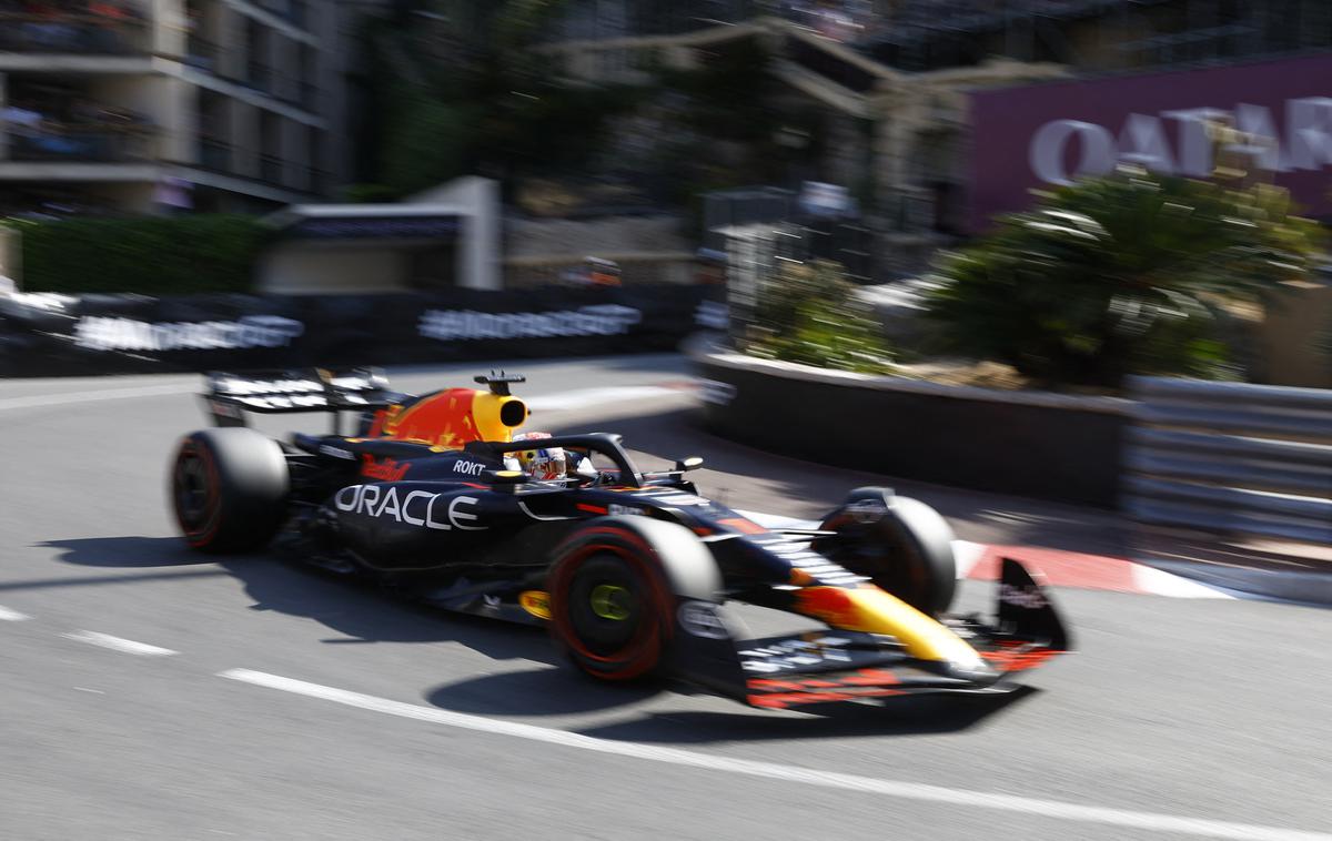 Monako Max Verstappen Red Bull | Max Verstappen bo na prvem, Sergio Perez pa na zadnjem štartnem mestu. | Foto Reuters