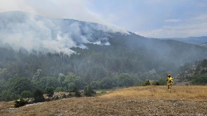 Eno od požarišč v Severni Makedoniji | Foto: Slovenska vojska