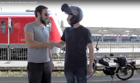 Je med Ljubljano in Koprom hitrejši vlak ali Tomosov moped? #video