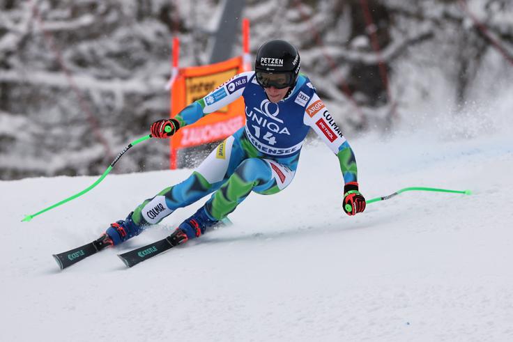 Ilka Štuhec je imela težave v spodnjem delu proge. | Foto: Guliverimage