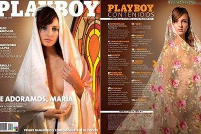 Playboy se je opravičil zaradi "gole Device Marije"