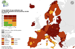 ECDC: Slovenija ostaja med najslabšimi v Evropi