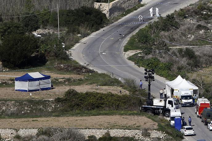 Prizorišče umora malteške novinarke Daphne Caruana Galizia | Foto Reuters