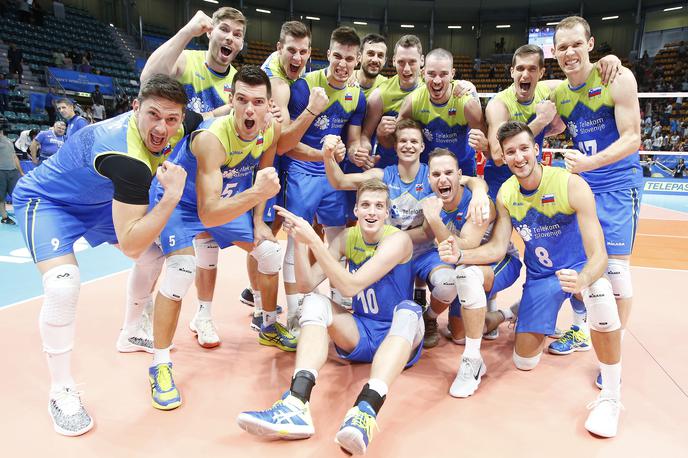 Slovenija Belgija odbojka | Slovenija po zmagi nad Belgijo ostaja v boju za uvrstitev na sklepni turnir v Torinu. | Foto FIVB
