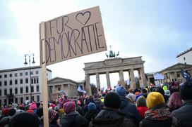 Protest proti skrajni desnici, Berlin, Nemčija