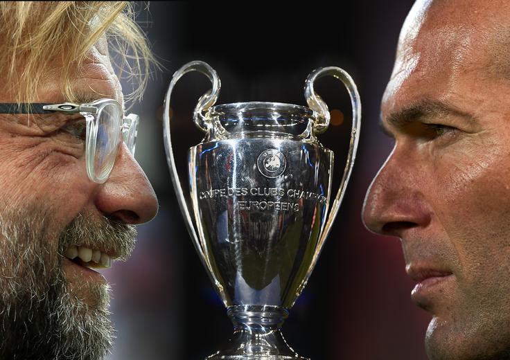 Zinedine Zidane, Jürgen Klopp | Foto: Getty Images