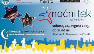 Nočni tek na Vrhniki tudi za dober namen