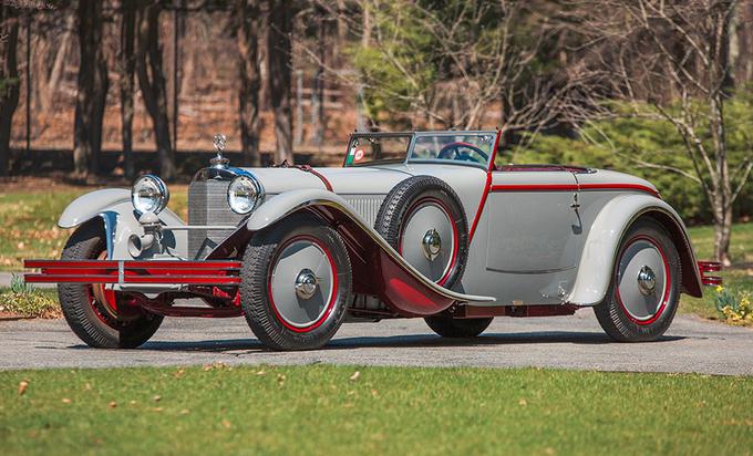 To je najdražji avtomobil dražbe. Za mercedes-benza 680 S torpedo-sport v izvedbi Saoutchik želijo iztržiti od 6,5 do osem milijonov evrov. | Foto: RM Sotheby's