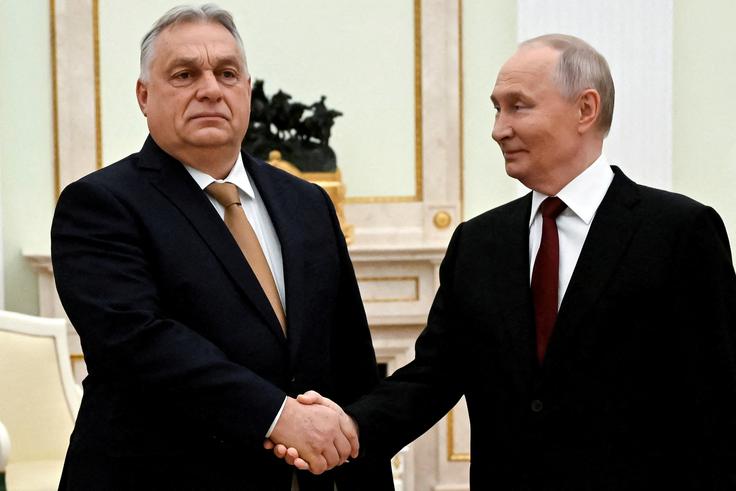 Viktor Orban velja za ključnega zaveznika ruskega predsednika Vladimirja Putina v Evropski uniji. | Foto: Reuters