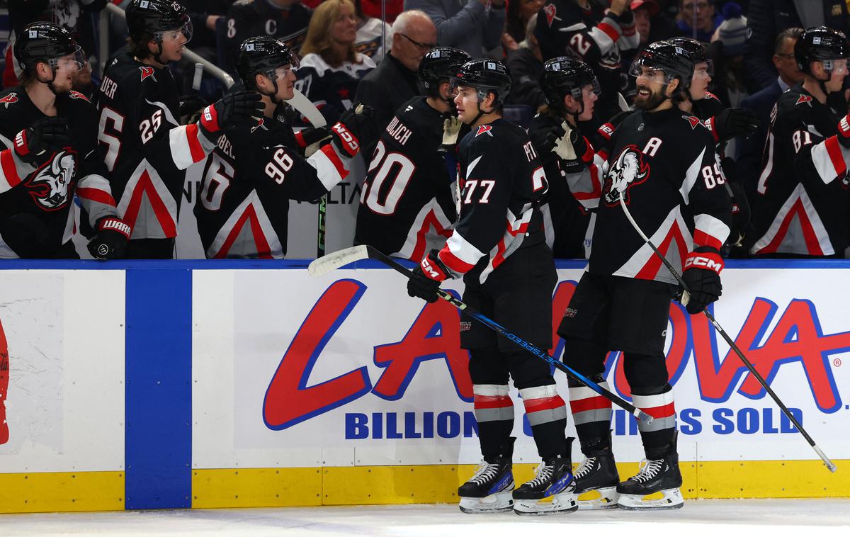 J.J. Peterka | J.J. Peterka je na tekmi proti Washingtonu zabil zmagoviti gol za Buffalo Sabres.  | Foto Reuters