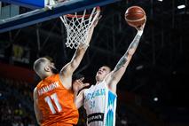 Prijateljska tekma (Celje, košarka): Slovenija - Nizozemska Jurij Macura