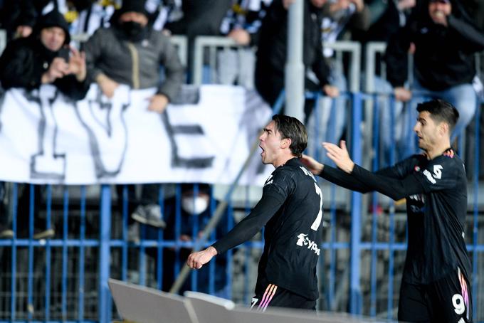 Dušan Vlahović nadaljuje dobro strelsko formo tudi v dresu Juventusa. | Foto: Guliverimage/Vladimir Fedorenko