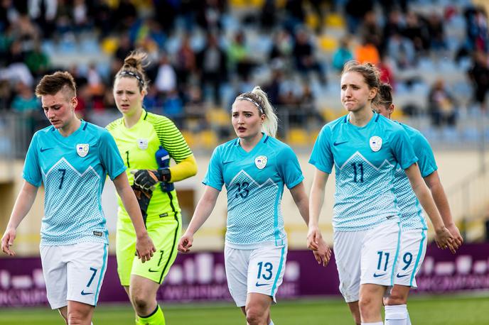 slovenska ženska nogometna reprezentanca | Slovenke so vknjižile visoko zmago. | Foto Žiga Zupan/Sportida