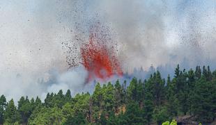 Na španskem otoku La Palma izbruhnil vulkan #video