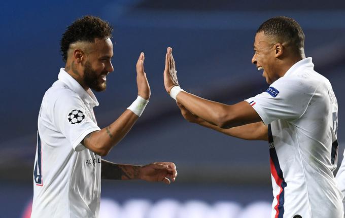 PSG, pri katerem blestita Neymar in Kylian Mbappe, je edini polfinalist lige prvakov, ki se ne omenja na seznamu pobudnikov superlige. | Foto: Reuters