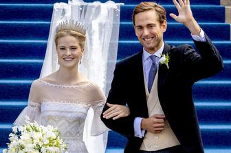 Razkošna poroka lihtenštajnske princese Marie-Caroline in venezuelskega bankirja