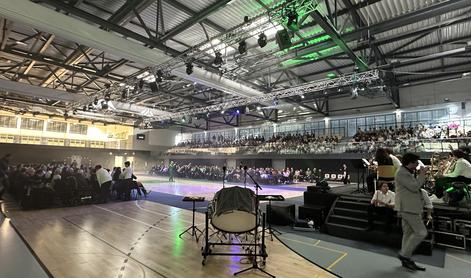 V Trebnjem odprli popolnoma prenovljeno športno dvorano #foto