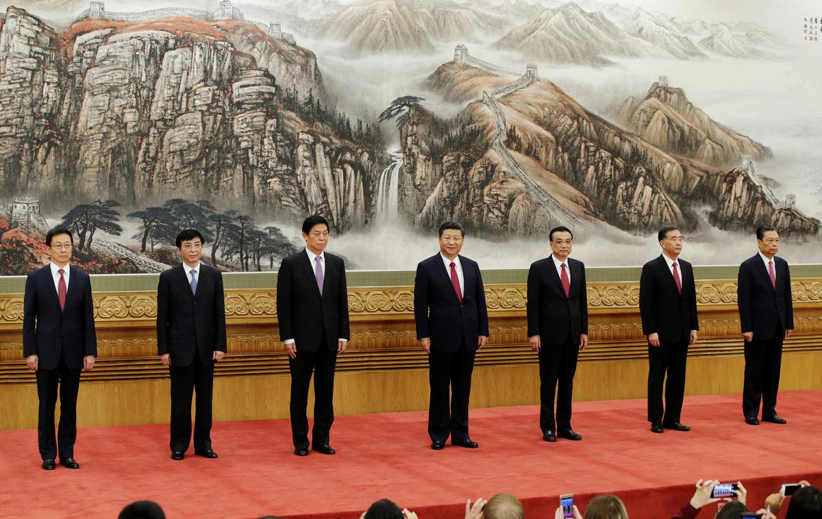 Kitajska, Xi Jinping, Li Keqiang, Li Zhanshu, Wang Yang, Wang Huning, Zhao Leji, Han Zheng | Foto Reuters