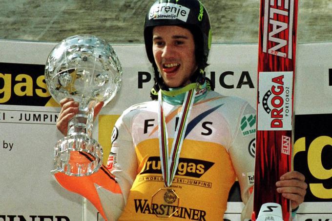 Primož Peterka je prvi Slovenec, ki je postal kralj prestižne turneje štirih skakalnic. To mu je uspelo v sezoni v 1996/97. | Foto: Reuters