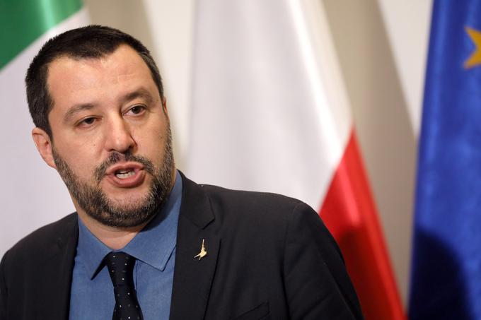 Italijanski notranji minister Matteo Salvini je v Helsinkih poudaril, da je pri vprašanju nezakonitih migracij treba okrepiti sodelovanje Italije, Slovenije in Hrvaške. | Foto: Reuters