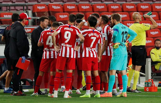 Atletico je v torek pomagal mestnemu tekmecu Realu. | Foto: Reuters